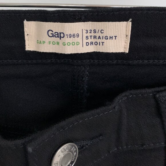 Gap 1969 Straight cut jeans black Size 32 / 14 NWT - Picture 6 of 7